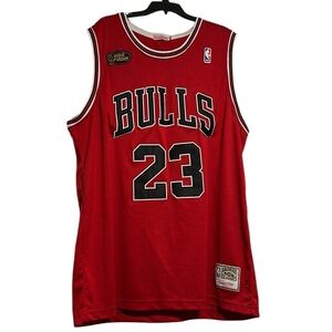 Mitchell & Ness Hardwood Classic NBA finals Chicago Bulls Jersey. “Jordan”